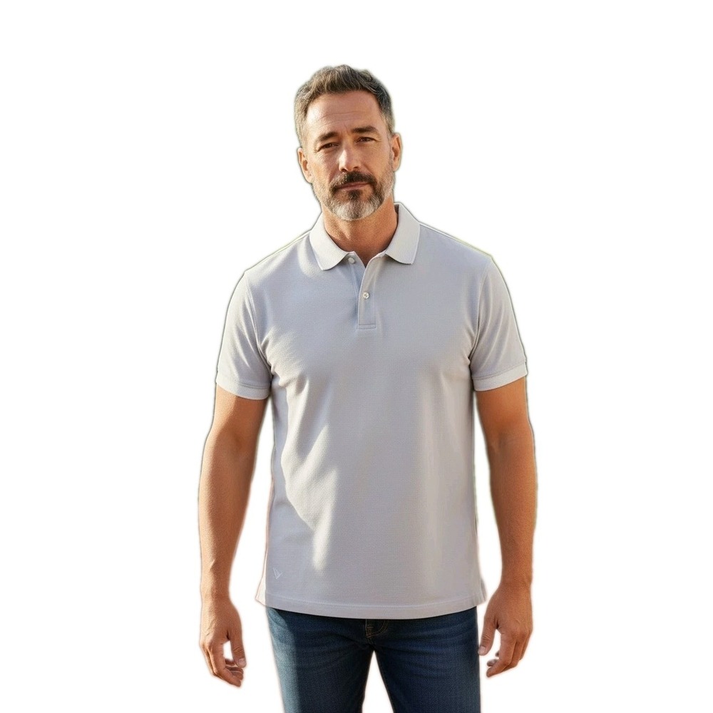 Untuckit Mens Polo Golf Shirt Minimalist Preppy Vacation Wear 100% Pima CTN SZ L